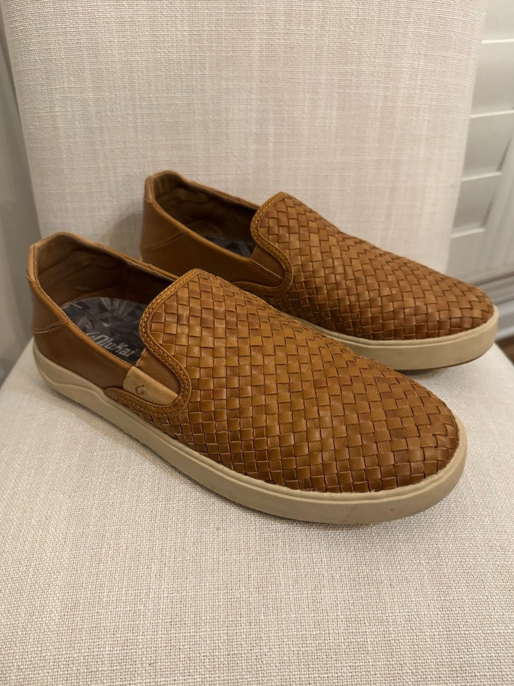 OluKai Men's Lae'ahi Lauhala Shoes Size 11